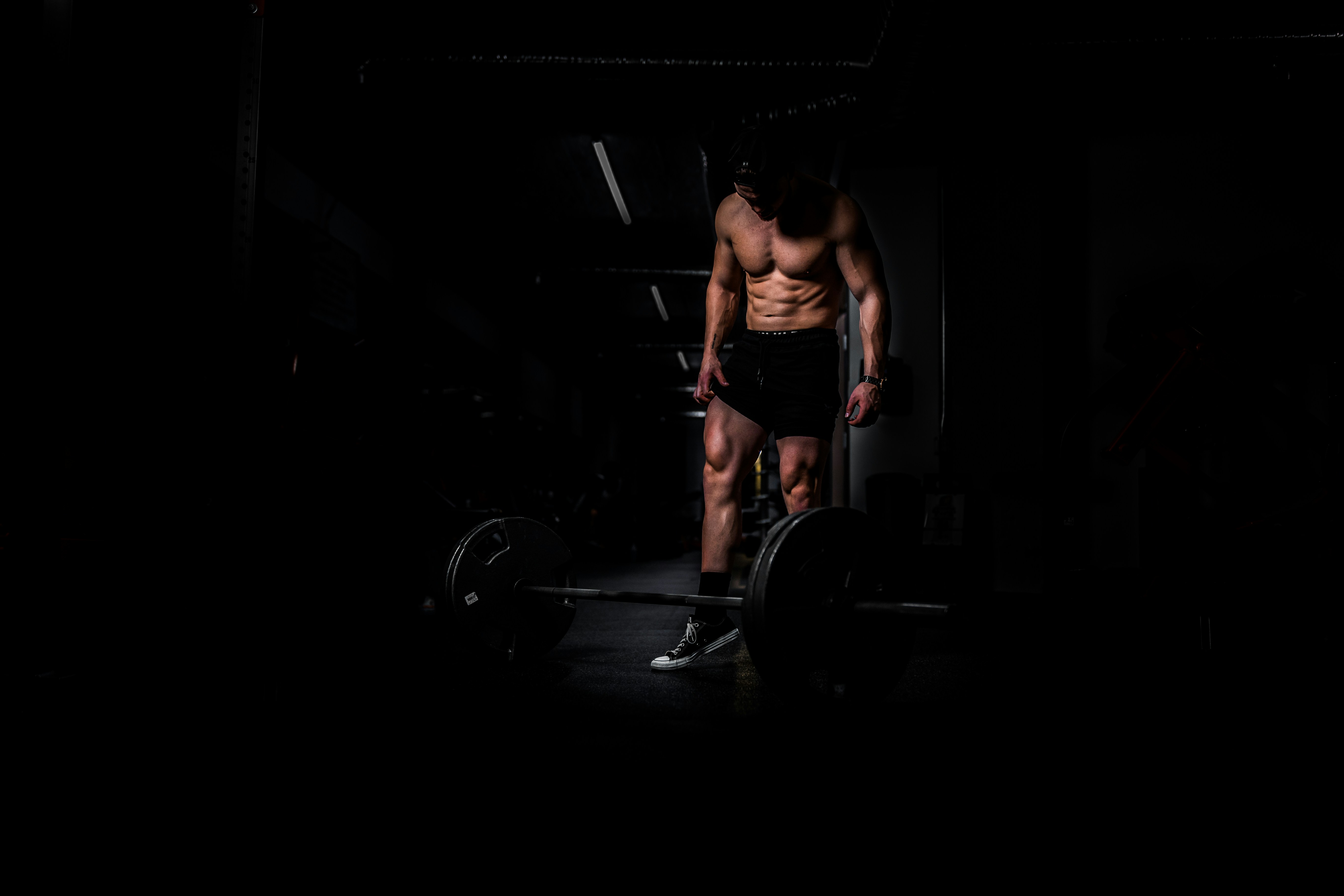 Athlete preparing for a deadlift at VenomFit