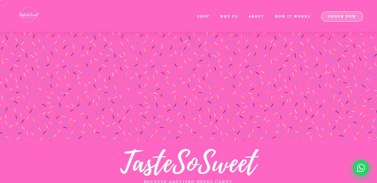 TasteSoSweet Website Preview